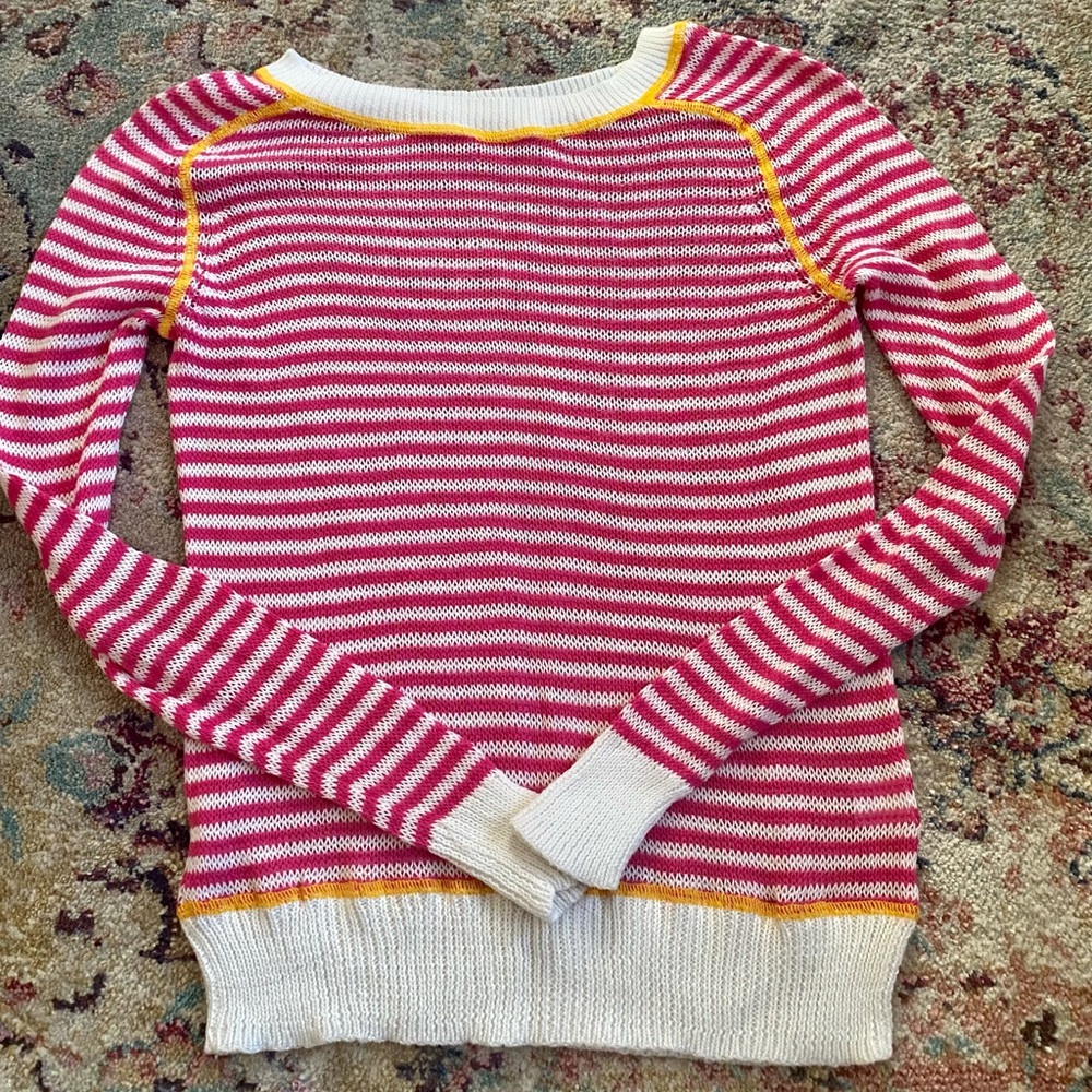 Vintage Pink Striped Sweater